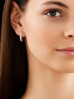 Kolczyki z żółtego złota z brylantami - koła - 0,50 ct - próba 585