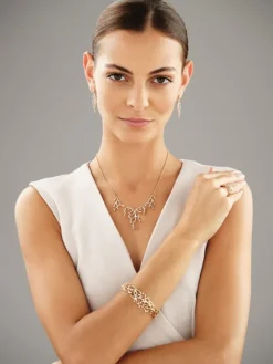 Kolczyki z żółtego złota z brylantami - 0,81 ct - próba 585