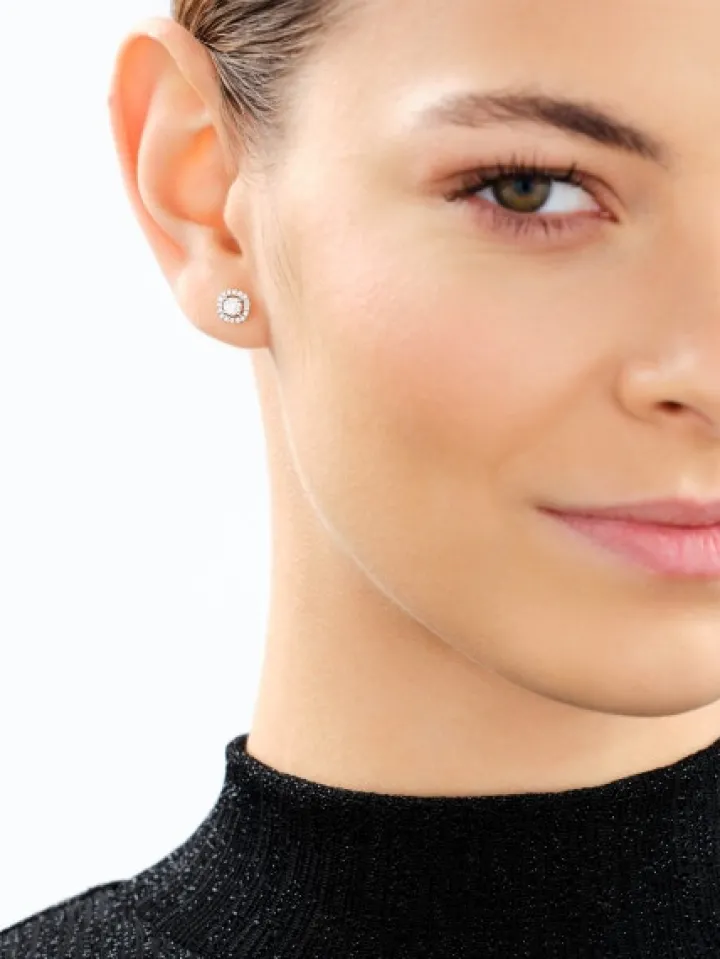 Kolczyki z żółtego złota z brylantami - 0,55 ct - próba 585