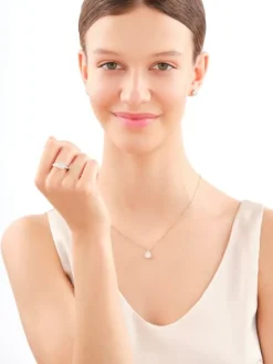 Kolczyki z żółtego złota z brylantami - 0,70 ct - próba 585