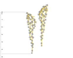 Kolczyki z żółtego złota z brylantami - 2,18 ct - próba 585