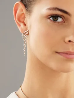 Kolczyki z żółtego złota z brylantami - 2,18 ct - próba 585