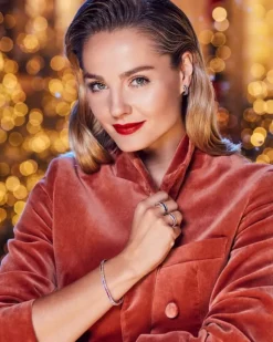 Kolczyki z żółtego złota z brylantami i szafirami kolorowymi - próba 585