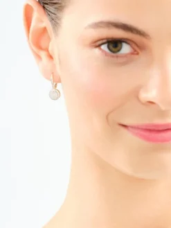 Kolczyki z żółtego złota z diamentami - 0,50 ct - próba 585