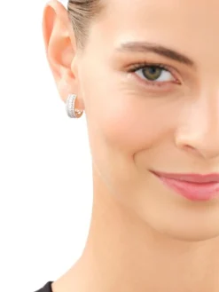 Kolczyki z żółtego złota z diamentami - koła - 0,66 ct - próba 585