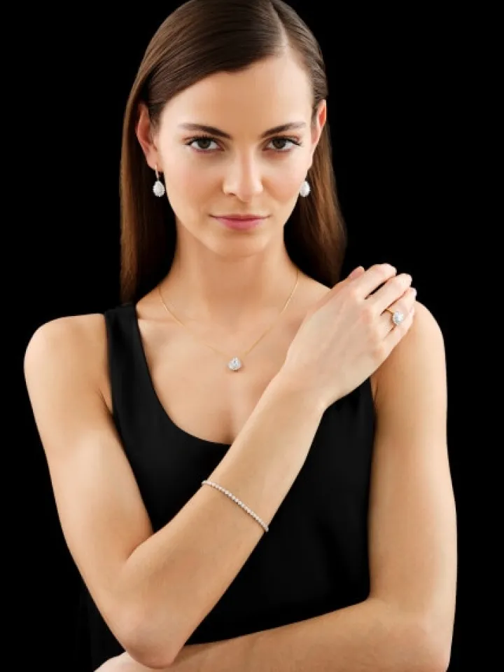 Kolczyki z żółtego złota z diamentami - 1,74 ct - próba 585