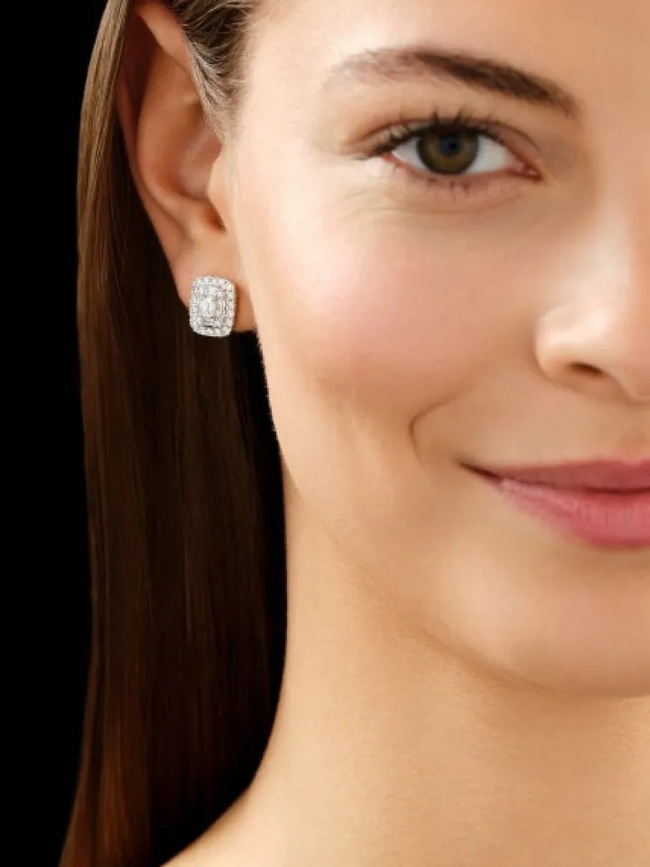 Kolczyki z żółtego złota z diamentami - 1,40 ct - próba 585