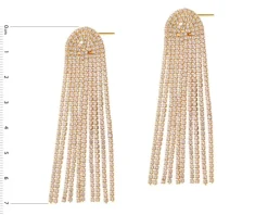 Kolczyki ze stali szlachetnej z cyrkoniami