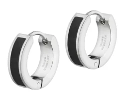 Kolczyki ze stali szlachetnej z emalią