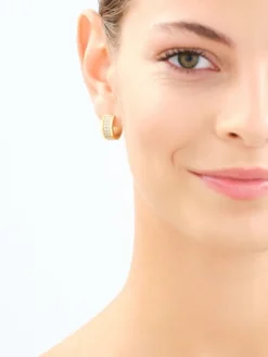 Kolczyki ze stali szlachetnej z cyrkoniami - koła