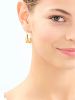 Kolczyki ze stali szlachetnej z perłami