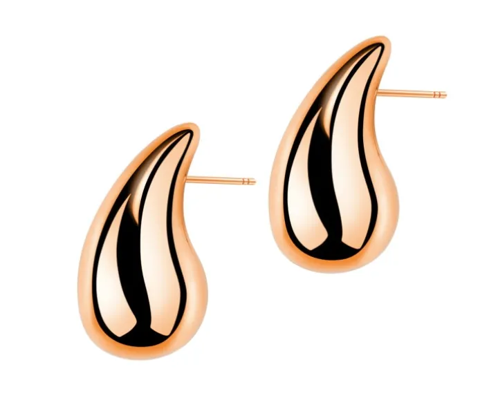 Kolczyki ze stali szlachetnej - łezki