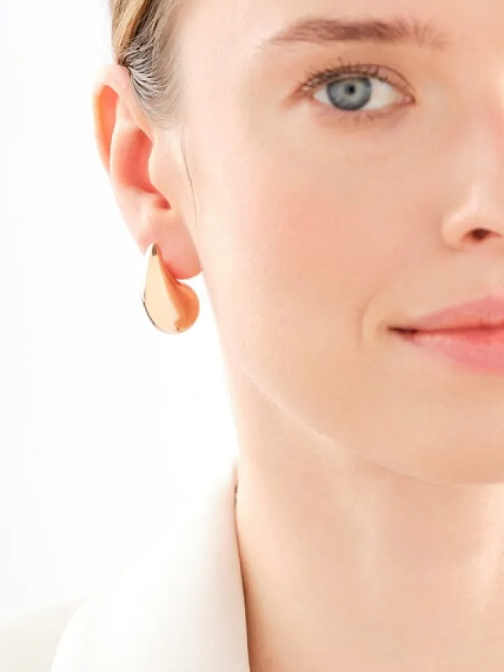 Kolczyki ze stali szlachetnej - łezki