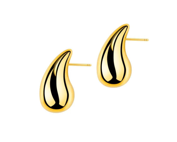 Kolczyki ze stali szlachetnej - łezki