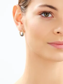 Kolczyki ze stali szlachetnej z markasytami