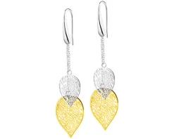 Kolczyki ze stali szlachetnej - liście