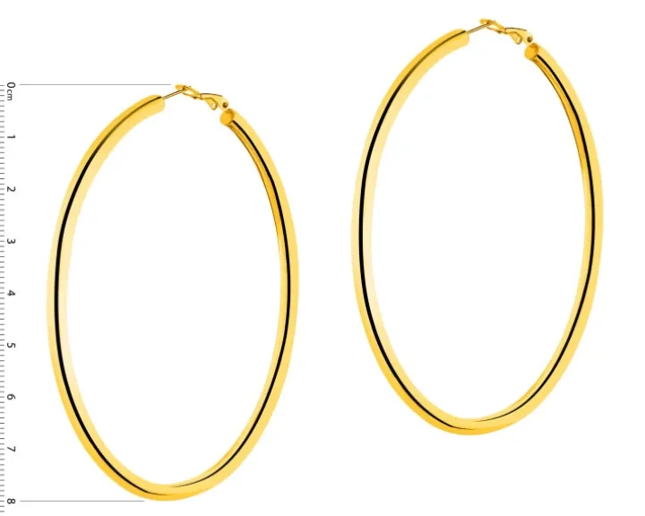 Kolczyki ze stali szlachetnej - koła