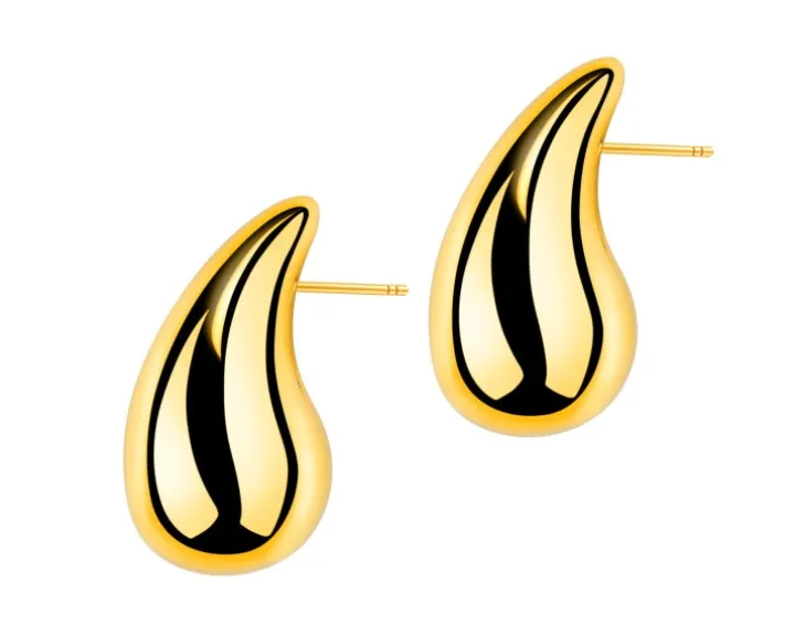 Kolczyki ze stali szlachetnej - łezki