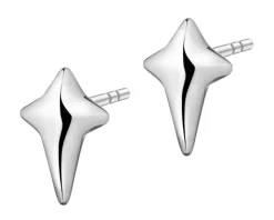 Kolczyki ze stali szlachetnej - krzyż