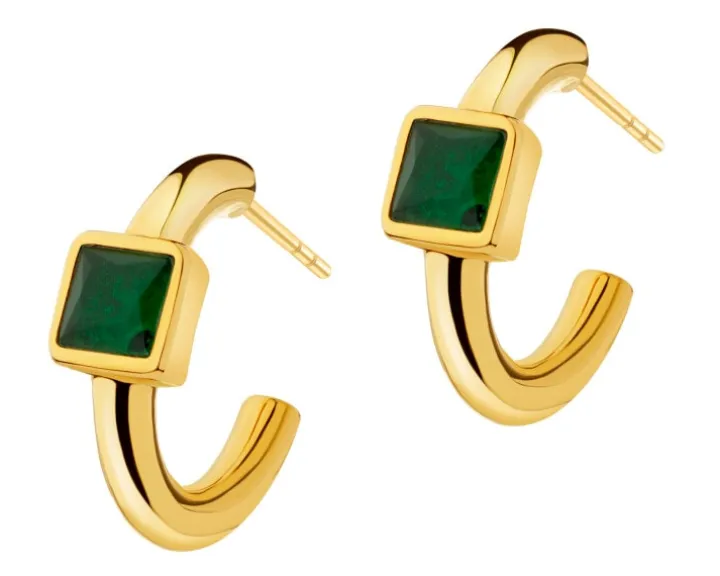 Kolczyki ze stali szlachetnej z cyrkoniami