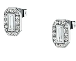 Kolczyki ze stali szlachetnej z cyrkoniami - Karl Lagerfeld