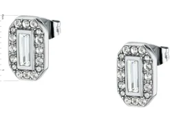 Kolczyki ze stali szlachetnej z cyrkoniami - Karl Lagerfeld