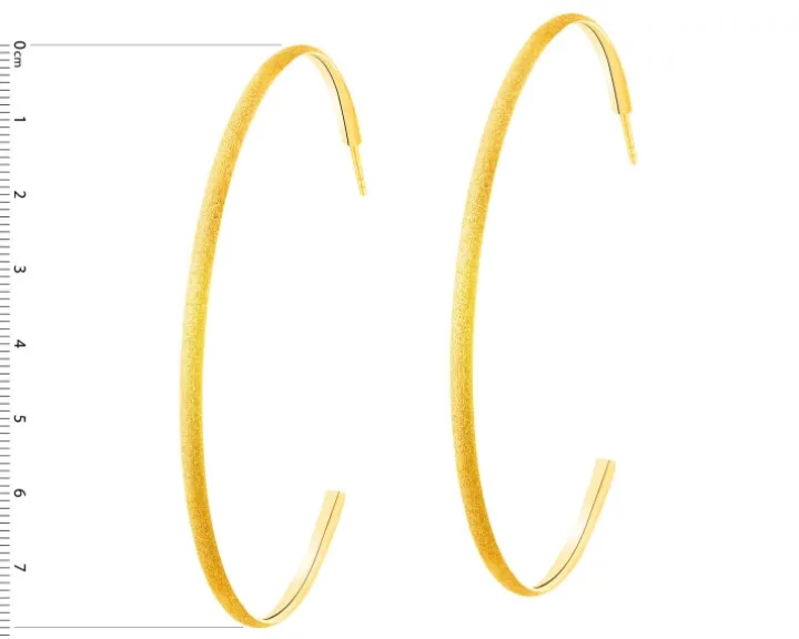 Kolczyki ze stali szlachetnej - koła