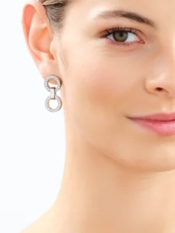 Kolczyki ze stali szlachetnej z kryształami