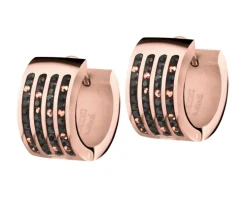 Kolczyki ze stali szlachetnej z markasytami