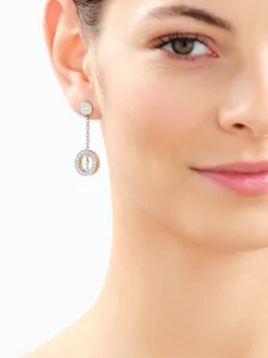 Kolczyki ze stali szlachetnej z kryształami