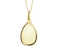 Medalik Matka Boska Częstochowska - złota zawieszka i łańcuszek - komplet