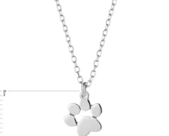 Naszyjnik srebrny - łapka