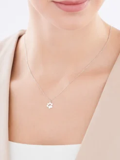 Naszyjnik srebrny - łapka