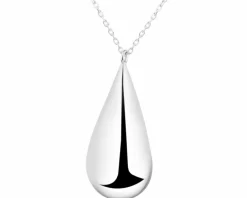 Naszyjnik srebrny - łezka
