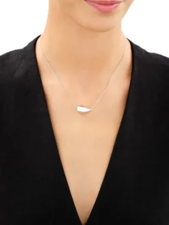 Naszyjnik srebrny - łezka