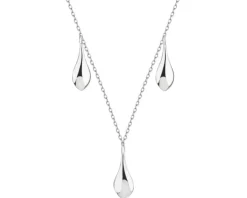 Naszyjnik srebrny - łezki