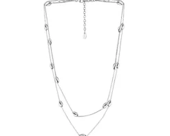 Naszyjnik srebrny - fasolki