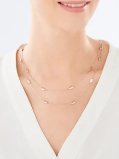 Naszyjnik srebrny - fasolki