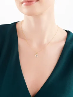 Naszyjnik srebrny - gwiazda