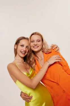 Naszyjnik srebrny - gwiazdy, Księżyc