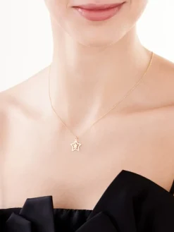 Naszyjnik srebrny - gwiazdy