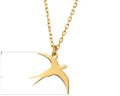 Naszyjnik srebrny - jaskółka