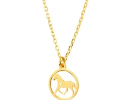 Naszyjnik srebrny - koń