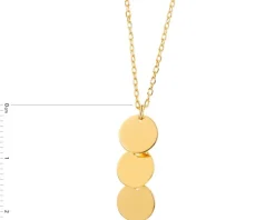 Naszyjnik srebrny - koła