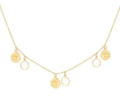 Naszyjnik srebrny - koła