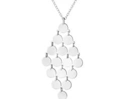 Naszyjnik srebrny - koła