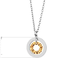 Naszyjnik srebrny - koła