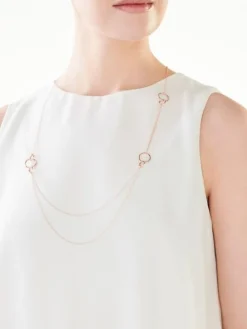 Naszyjnik srebrny - koła