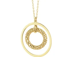 Naszyjnik srebrny - koła