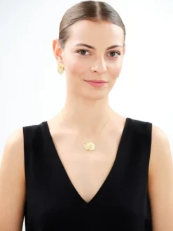 Naszyjnik srebrny - koła